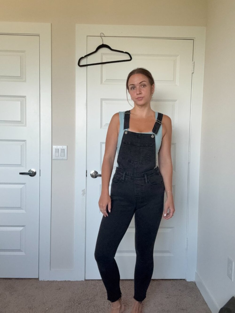 Levi's Black Denim Overalls size 28
